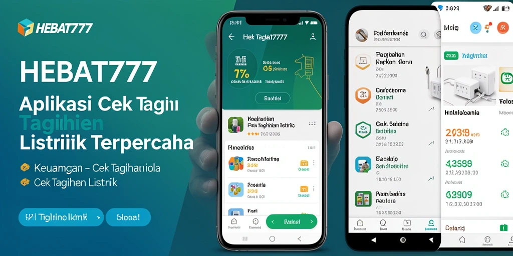 Tampilan antarmuka HEBAT777 saat pengecekan tagihan listrik.