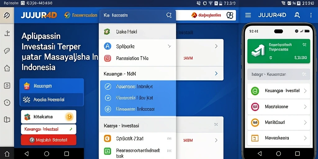 Antarmuka JUJUR4D yang intuitif untuk investasi yang lebih mudah.