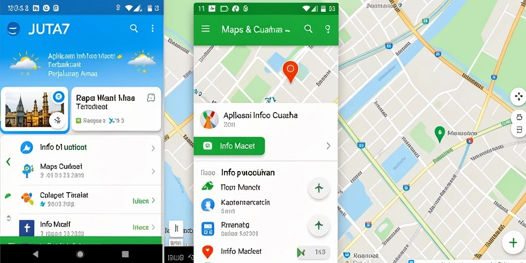 Antarmuka JUTA7 menampilkan data lalu lintas dan cuaca secara jelas.