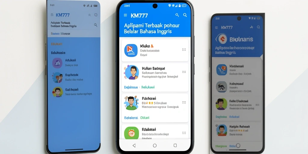 Antarmuka aplikasi KM777 yang interaktif dan user-friendly.