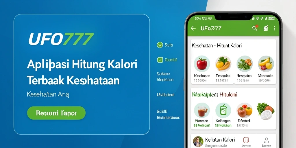 Tampilan antarmuka aplikasi <strong>UFO777</strong> yang intuitif untuk menghitung kalori.