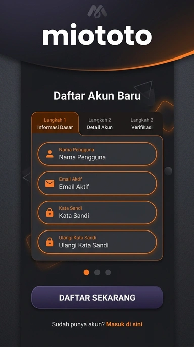 Cara Mudah Daftar Akun Miototo di Android